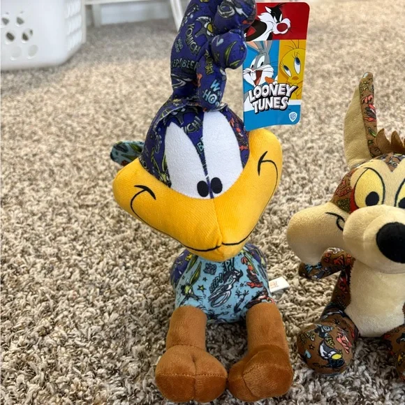 Warner Bros. Looney Tunes Plush Set - Blue and Brown Road runner @ wile e coyote - Picture 2 of 10